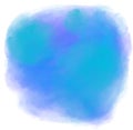 Blue cool ocean water tone watercolor bubble brush painting texture art