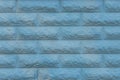 Blue cool tone paint on brick abstract wall masonry texture background Royalty Free Stock Photo