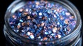 Blue and Copper Glitter Royalty Free Stock Photo