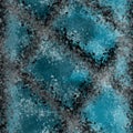 Blue coral color abstract seamless pattern