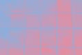 Blue and coral color background, squares pattern