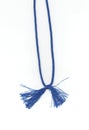 Blue cord with a knot