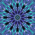 Blue Cornflower Mandala Vibrant Kaleidoscope