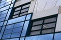 Blue corporate windows wall Royalty Free Stock Photo