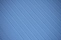 Blue corrugated Metal Roof Texture Royalty Free Stock Photo