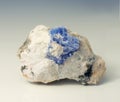 Blue corundum Sapphire crystal Royalty Free Stock Photo