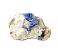 Blue corundum Sapphire crystal Royalty Free Stock Photo