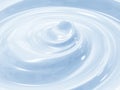 Blue cosmetic cream swirl