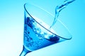 Blue cosmopolitan Royalty Free Stock Photo