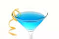 Blue Cosmopolitan cocktail Royalty Free Stock Photo