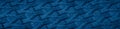 blue cotton fabric with an interesting pattern Royalty Free Stock Photo