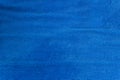 Blue cotton febric backgound for design. Royalty Free Stock Photo