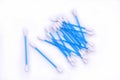 Blue Cotton Swabs Royalty Free Stock Photo