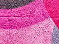 Multicolor of violet and pink watercolor hand painted on street wall art. Abstract ars background Royalty Free Stock Photo