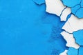 Blue cracked wall paint texture abstract background Royalty Free Stock Photo