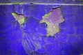 Blue cracked wall texture Royalty Free Stock Photo
