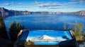 Crater Lake, National Park, Oregon, United States Royalty Free Stock Photo