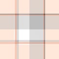 Seamless plaid pattern un pale coral pink, pastel gray and white