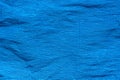 Blue creased crepe paper background texture Royalty Free Stock Photo
