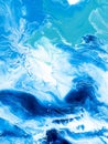 Blue creative abstract hand painted background