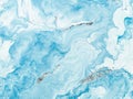 Blue creative abstract hand painted background, marble texture, abstract ocean Royalty Free Stock Photo