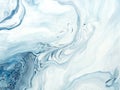 Blue creative painting, abstract hand painted background, marble texture Royalty Free Stock Photo