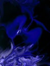 Blue creative painting, abstract hand painted dark background, marble texture Royalty Free Stock Photo