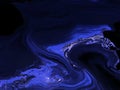 Blue creative painting, abstract hand painted dark background, marble texture Royalty Free Stock Photo