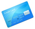 Blue credit card Royalty Free Stock Photo