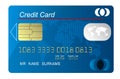 Blue credit card Royalty Free Stock Photo