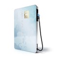 Blue credit card with gas nozzle Royalty Free Stock Photo