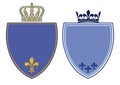 Blue Crests with Royal Crowns