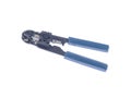 Blue crimping tool on isolated background