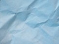 blue crinkled paper texture background