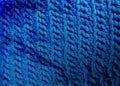 Blue crochet background in cotton