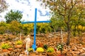 Blue Cross at Apparition Mountain in Medjugorje