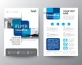 Blue cross graphic element Brochure cover Flyer Poster design Layout Royalty Free Stock Photo