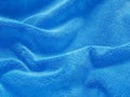 Blue crumpled blanket