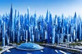 The Blue Crystal City: A Spectacular Vision of the Future with Generative AI