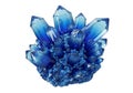 Blue crystal cluster Royalty Free Stock Photo