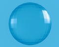 a blue crystal glass sphere Royalty Free Stock Photo