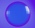 a blue crystal glass sphere Royalty Free Stock Photo