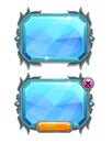 Blue crystal panels, game assets