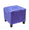 Blue cube Pouffe Royalty Free Stock Photo