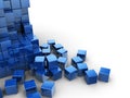 Blue cubes background Royalty Free Stock Photo