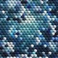 Blue cubes seamless abstract background