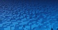 Blue cubics Royalty Free Stock Photo