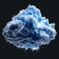 Blue Cumulus Cloud With Dark Background weather white Royalty Free Stock Photo
