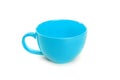 Blue cup isolated. Royalty Free Stock Photo