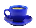Blue cup of tea with lemon Royalty Free Stock Photo